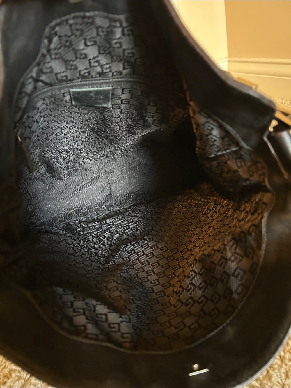 Gucci Black Leather and Bamboo Shoulder - Picture 9 of 14